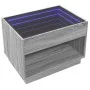 Mesa de centro con Infinity LED gris Sonoma 70x50x50 cm by , Coffee table - Ref: Foro24-847663, Price: 101,85 €, Discount: %