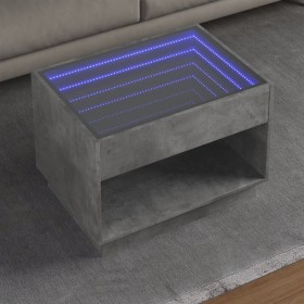 Mitteltisch mit Infinity LED in Betongrau 70x50x50 cm von , Couchtisch - Ref: Foro24-847661, Preis: 99,53 €, Rabatt: %