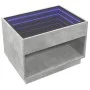Mesa de centro con Infinity LED gris hormigón 70x50x50 cm by , Coffee table - Ref: Foro24-847661, Price: 97,47 €, Discount: %