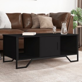 Mesa de centro madera de ingeniería negro 100x51x40 cm by , Coffee table - Ref: Foro24-848489, Price: 62,93 €, Discount: %