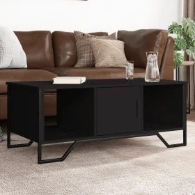 Schwarzer Couchtisch aus Ingenieurholz 100x51x40 cm von , Couchtisch - Ref: Foro24-848489, Preis: 62,15 €, Rabatt: %