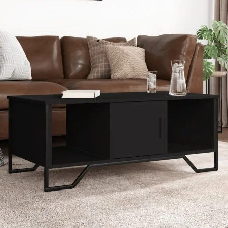 Mesa de centro madera de ingeniería negro 100x51x40 cm by , Coffee table - Ref: Foro24-848489, Price: 62,15 €, Discount: %