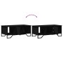 Schwarzer Couchtisch aus Ingenieurholz 100x51x40 cm von , Couchtisch - Ref: Foro24-848489, Preis: 62,93 €, Rabatt: %