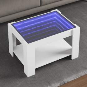 Mesa de centro madera de ingeniería blanco 73x53x45 cm by , Coffee table - Ref: Foro24-847546, Price: 104,27 €, Discount: %