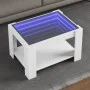 Mesa de centro madera de ingeniería blanco 73x53x45 cm by , Coffee table - Ref: Foro24-847546, Price: 102,83 €, Discount: %