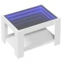 Mesa de centro madera de ingeniería blanco 73x53x45 cm by , Coffee table - Ref: Foro24-847546, Price: 102,83 €, Discount: %