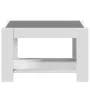 Mesa de centro madera de ingeniería blanco 73x53x45 cm by , Coffee table - Ref: Foro24-847546, Price: 102,83 €, Discount: %