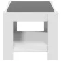 Mesa de centro madera de ingeniería blanco 73x53x45 cm by , Coffee table - Ref: Foro24-847546, Price: 102,83 €, Discount: %