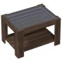 Mittel- und LED-Tisch aus braunem Eichen-Ingenieurholz 73x53x45 cm von , Couchtisch - Ref: Foro24-847552, Preis: 115,85 €, Ra...