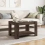 Mesa de centro y LED madera ingeniería marrón roble 73x53x45 cm by , Coffee table - Ref: Foro24-847552, Price: 115,85 €, Disc...