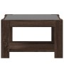 Mesa de centro y LED madera ingeniería marrón roble 73x53x45 cm by , Coffee table - Ref: Foro24-847552, Price: 117,73 €, Disc...