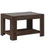 Mesa de centro y LED madera ingeniería marrón roble 73x53x45 cm by , Coffee table - Ref: Foro24-847552, Price: 115,85 €, Disc...