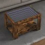 Mesa de centro y LED madera ingeniería roble ahumado 73x53x45cm by , Coffee table - Ref: Foro24-847550, Price: 105,91 €, Disc...