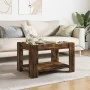 Mesa de centro y LED madera ingeniería roble ahumado 73x53x45cm by , Coffee table - Ref: Foro24-847550, Price: 105,91 €, Disc...