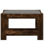 Mesa de centro y LED madera ingeniería roble ahumado 73x53x45cm by , Coffee table - Ref: Foro24-847550, Price: 107,50 €, Disc...