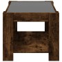 Mesa de centro y LED madera ingeniería roble ahumado 73x53x45cm by , Coffee table - Ref: Foro24-847550, Price: 107,50 €, Disc...