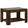 Mesa de centro y LED madera ingeniería roble ahumado 73x53x45cm by , Coffee table - Ref: Foro24-847550, Price: 105,91 €, Disc...