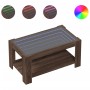 Mesa de centro y LED madera ingeniería marrón roble 93x53x45 cm by , Coffee table - Ref: Foro24-847559, Price: 131,12 €, Disc...