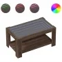 Mittel- und LED-Tisch aus braunem Eichen-Ingenieurholz 93x53x45 cm von , Couchtisch - Ref: Foro24-847559, Preis: 129,05 €, Ra...