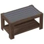 Mesa de centro y LED madera ingeniería marrón roble 93x53x45 cm de , Mesas de centro - Ref: Foro24-847559, Precio: 129,08 €, ...