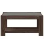Mesa de centro y LED madera ingeniería marrón roble 93x53x45 cm de , Mesas de centro - Ref: Foro24-847559, Precio: 129,08 €, ...