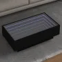 Mesa de centro con LED madera de ingeniería negro 90x50x30 cm de , Mesas de centro - Ref: Foro24-847519, Precio: 148,37 €, De...