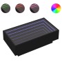 Mesa de centro con LED madera de ingeniería negro 90x50x30 cm by , Coffee table - Ref: Foro24-847519, Price: 156,73 €, Discou...