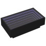 Mesa de centro con LED madera de ingeniería negro 90x50x30 cm by , Coffee table - Ref: Foro24-847519, Price: 156,73 €, Discou...
