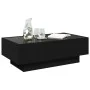 Mesa de centro con LED madera de ingeniería negro 90x50x30 cm de , Mesas de centro - Ref: Foro24-847519, Precio: 148,37 €, De...