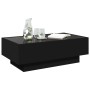 Mittelkonsole mit LED-Beleuchtung, schwarzes Ingenieurholz, 90x50x30 cm. von , Couchtisch - Ref: Foro24-847519, Preis: 156,73...