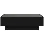 Mesa de centro con LED madera de ingeniería negro 90x50x30 cm de , Mesas de centro - Ref: Foro24-847519, Precio: 148,37 €, De...