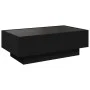 Mesa de centro con LED madera de ingeniería negro 90x50x30 cm de , Mesas de centro - Ref: Foro24-847519, Precio: 148,37 €, De...