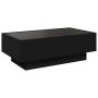 Mesa de centro con LED madera de ingeniería negro 90x50x30 cm by , Coffee table - Ref: Foro24-847519, Price: 156,73 €, Discou...