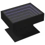 Mesa de centro con LED madera de ingeniería negro 70x50x45 cm by , Coffee table - Ref: Foro24-847533, Price: 120,00 €, Discou...