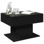 Mesa de centro con LED madera de ingeniería negro 70x50x45 cm by , Coffee table - Ref: Foro24-847533, Price: 120,00 €, Discou...