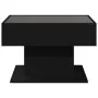 Mesa de centro con LED madera de ingeniería negro 70x50x45 cm by , Coffee table - Ref: Foro24-847533, Price: 120,00 €, Discou...