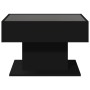 Mesa de centro con LED madera de ingeniería negro 70x50x45 cm by , Coffee table - Ref: Foro24-847533, Price: 121,75 €, Discou...