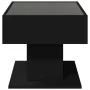 Mesa de centro con LED madera de ingeniería negro 70x50x45 cm by , Coffee table - Ref: Foro24-847533, Price: 120,00 €, Discou...