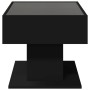 Mesa de centro con LED madera de ingeniería negro 70x50x45 cm by , Coffee table - Ref: Foro24-847533, Price: 121,75 €, Discou...