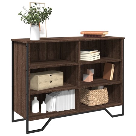 Ingenieurholz-Sideboard in brauner Eiche, 101x35,5x74,5 cm. von , Sideboards - Ref: Foro24-848558, Preis: 78,03 €, Rabatt: %
