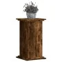 Pflanzenständer aus geräucherter Eichen-Ingenieurholz 33x33x60 cm. von , Topfständer - Ref: Foro24-852964, Preis: 41,25 €, Ra...