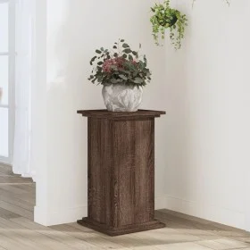 Pflanzenständer aus braunem Eichenholz, 33x33x60 cm. von , Topfständer - Ref: Foro24-852966, Preis: 46,34 €, Rabatt: %