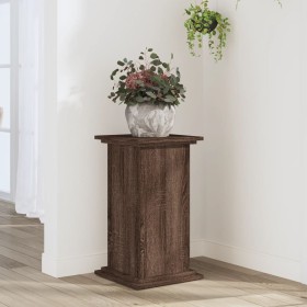 Pflanzenständer aus braunem Eichenholz, 33x33x60 cm. von , Topfständer - Ref: Foro24-852966, Preis: 43,51 €, Rabatt: %