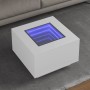 LED-Beistelltisch aus weißem Ingenieurholz mit 60x60x40 cm von , Couchtisch - Ref: Foro24-847567, Preis: 115,48 €, Rabatt: %