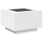 LED-Beistelltisch aus weißem Ingenieurholz mit 60x60x40 cm von , Couchtisch - Ref: Foro24-847567, Preis: 113,72 €, Rabatt: %