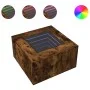 Mittel- und LED-Tisch aus geräucherter Eichen-Ingenieurholz, 60x60x40cm. von , Couchtisch - Ref: Foro24-847571, Preis: 118,62...