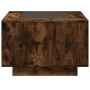 Mesa de centro y LED madera ingeniería roble ahumado 60x60x40cm by , Coffee table - Ref: Foro24-847571, Price: 120,62 €, Disc...