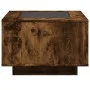 Mittel- und LED-Tisch aus geräucherter Eichen-Ingenieurholz, 60x60x40cm. von , Couchtisch - Ref: Foro24-847571, Preis: 118,62...