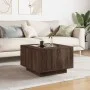 Mesa de centro y LED madera ingeniería marrón roble 60x60x40 cm by , Coffee table - Ref: Foro24-847573, Price: 116,98 €, Disc...