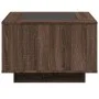 Mesa de centro y LED madera ingeniería marrón roble 60x60x40 cm by , Coffee table - Ref: Foro24-847573, Price: 116,98 €, Disc...